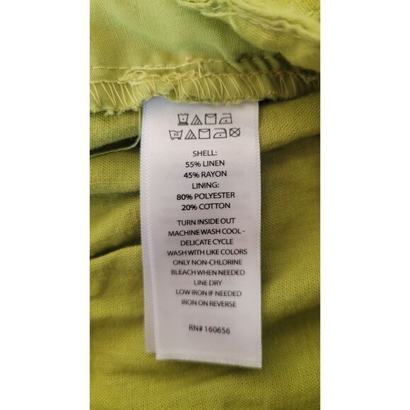 Happily Grey HG Green Linen Cargo Pants - Picture 4 of 4